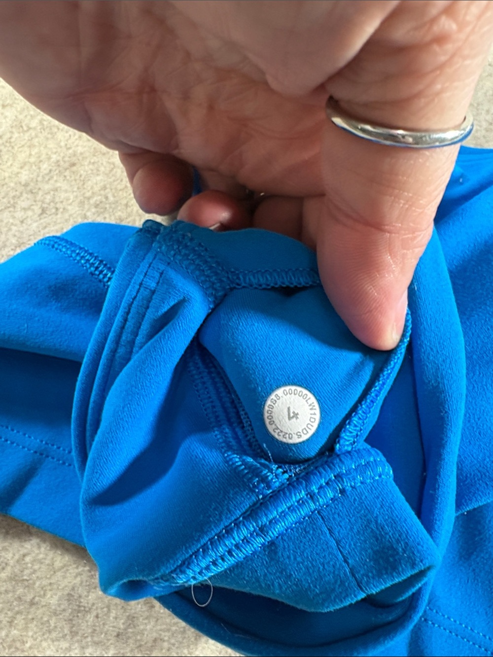 Lululemon Align Tank Top Size 4 in Poolside Blue EUC Built In Bra Crop Nulu - Picture 3 of 3